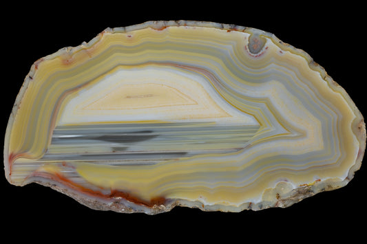 Seltene Achate von La Manea aus Patagonien. (: